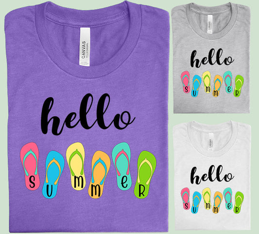 Hello Summer - Graphic Tee