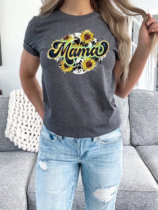 Mama Sunflower Graphic Tee