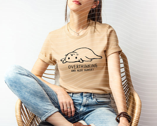 Overthinking and Also Hungry Graphic Tee