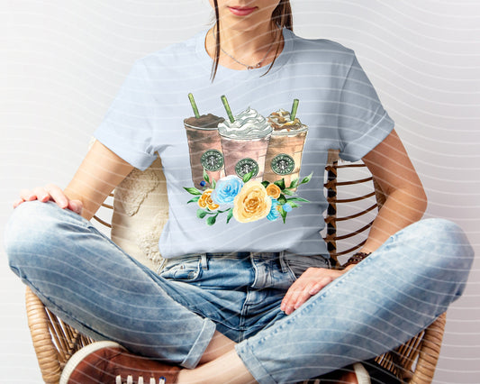 Floral Coffee Graphic Tee