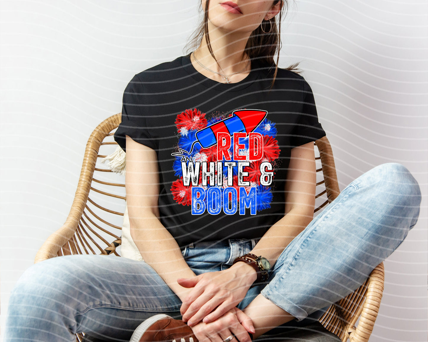 Red White and Boom Graphic Tee