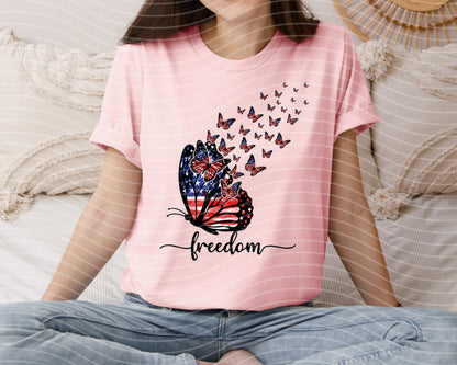 Freedom Butterfly Graphic Tee