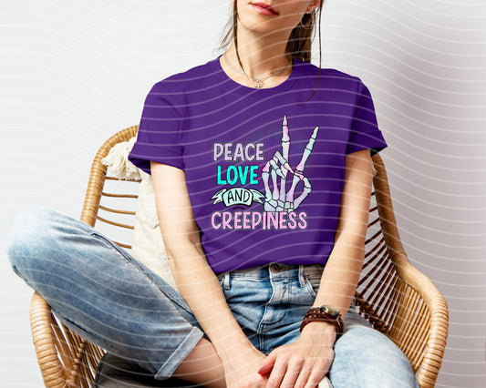 Peace Love Creepiness Graphic Tee