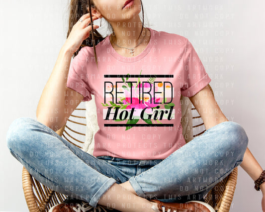 Retired Hot Girl Graphic Tee