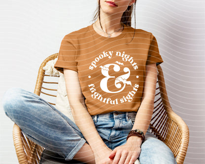 Spooky Nights and Frightful Sights Graphic Tee