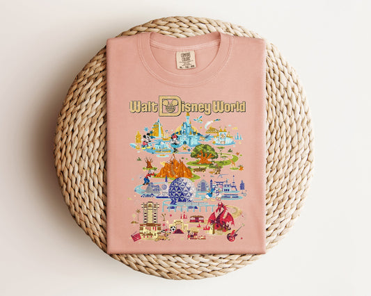 Retro Map Graphic Tee