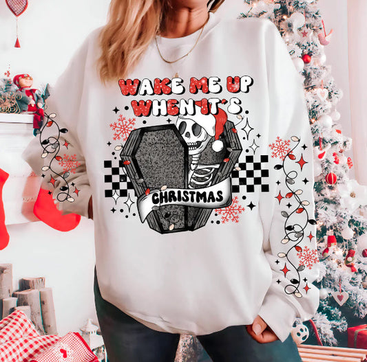 Wake Me Up When It's Christmas Graphic Tee
