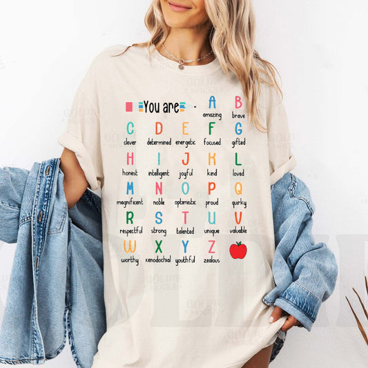 You Are Alphabet - Comfort Colors Graphic Tee