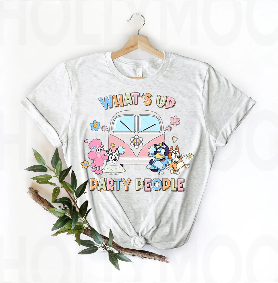 Bluey What's Up Party People Graphic Tee