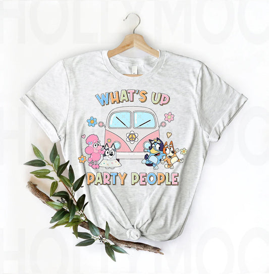 Bluey What's Up Party People Graphic Tee