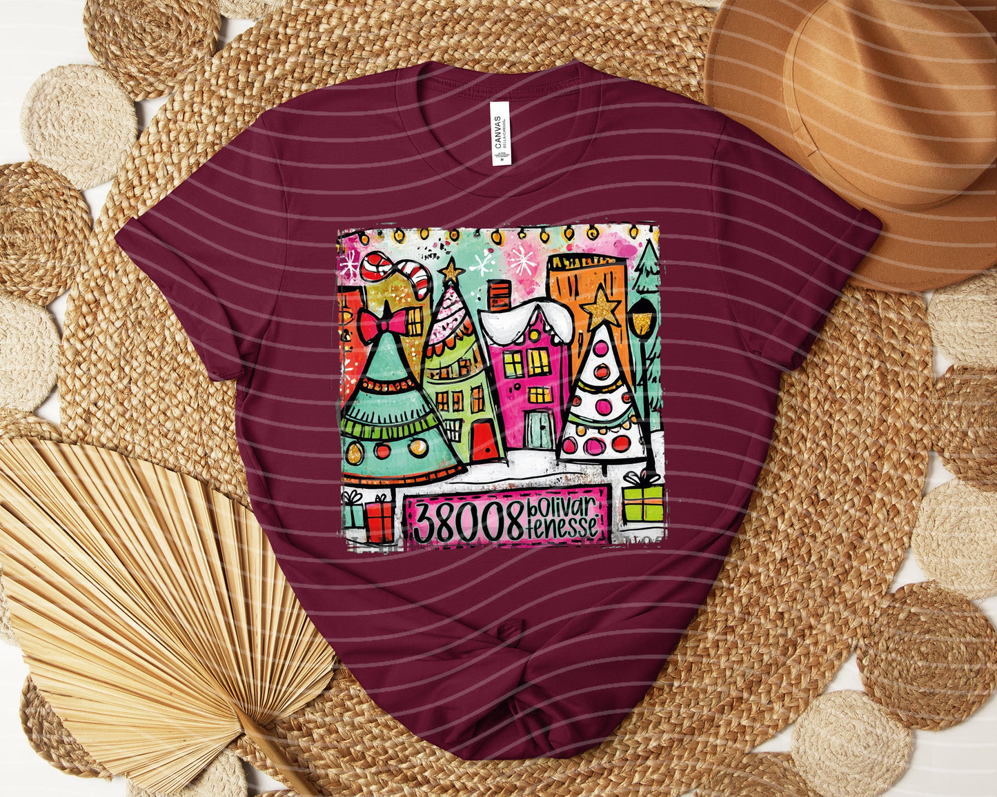 Small Town Christmas Graphic Tee