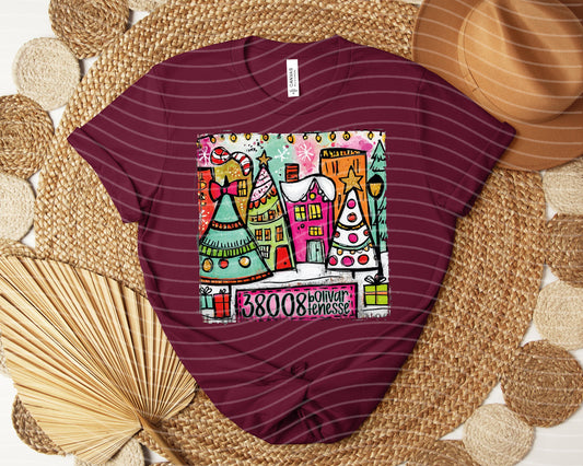 Small Town Christmas Graphic Tee