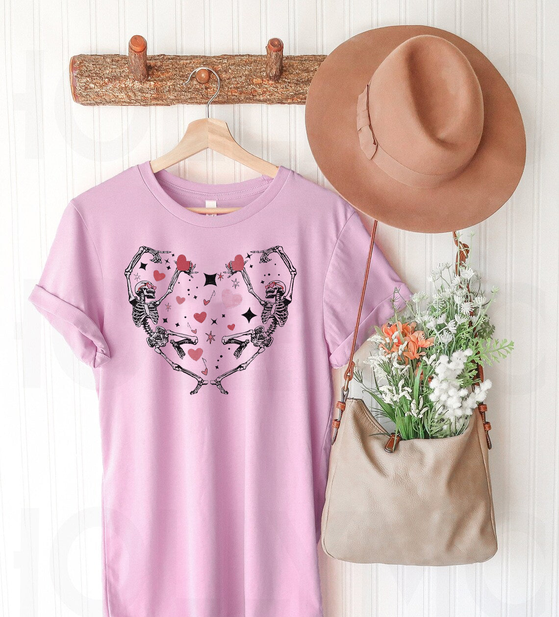 Valentine Skeletons Graphic Tee