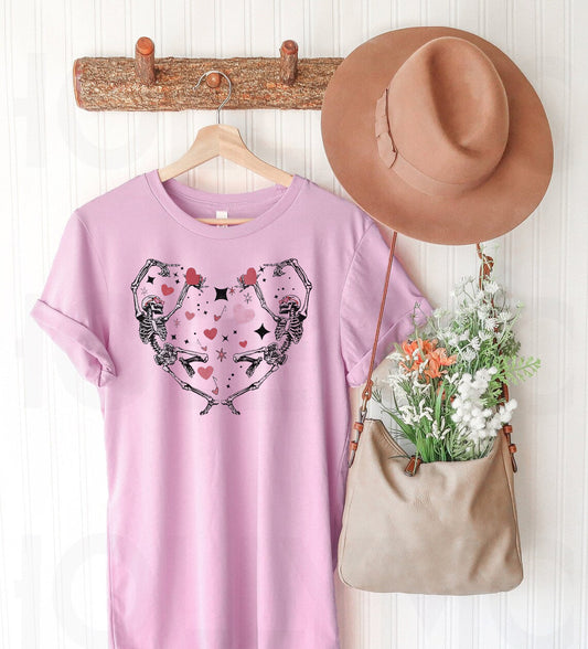 Valentine Skeletons Graphic Tee