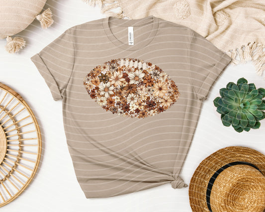 Floral Football Graphic Tee