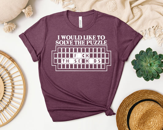 I Would Like to Solve the Puzzle Graphic Tee