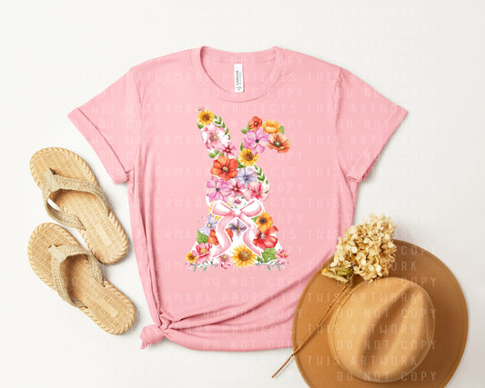 Floral Bunny Graphic Tee
