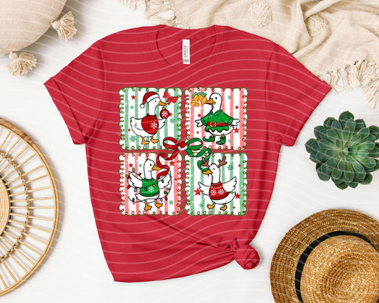 Christmas Geese Graphic Tee