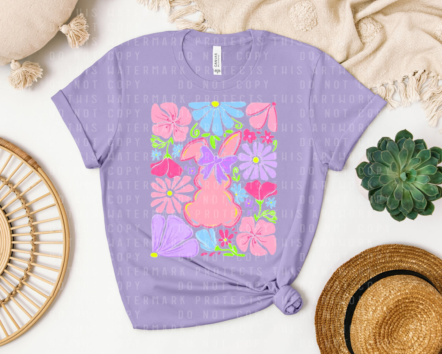 Floral Bunny Graphic Tee