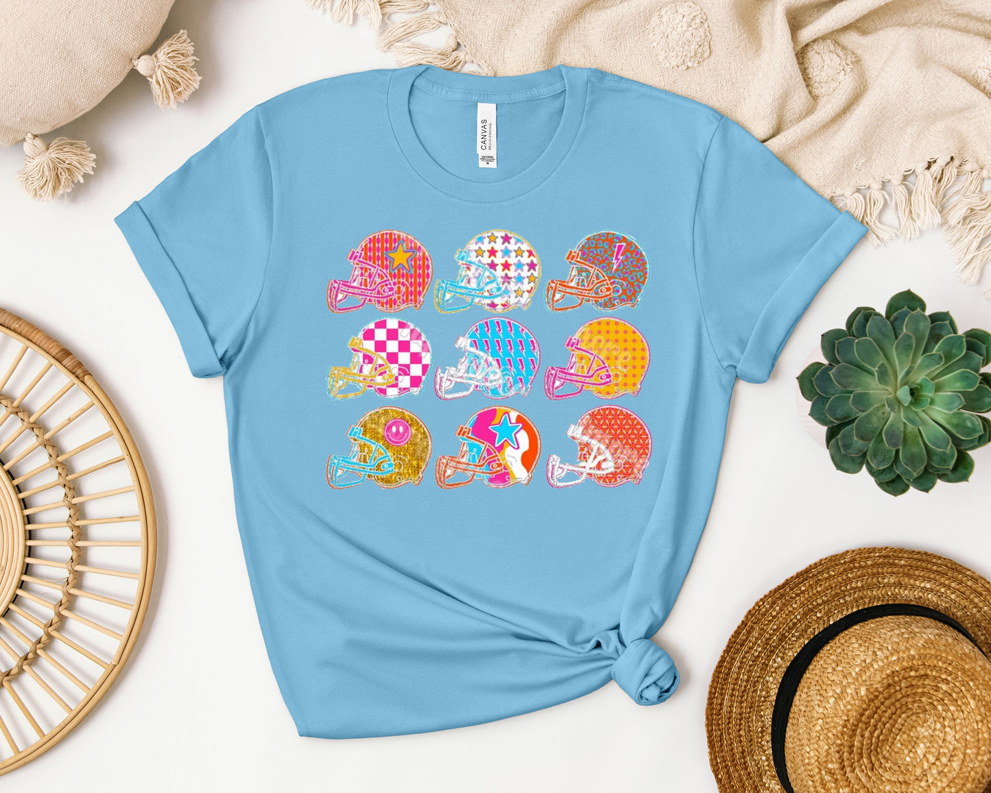 Football Helmets Graphic Tee