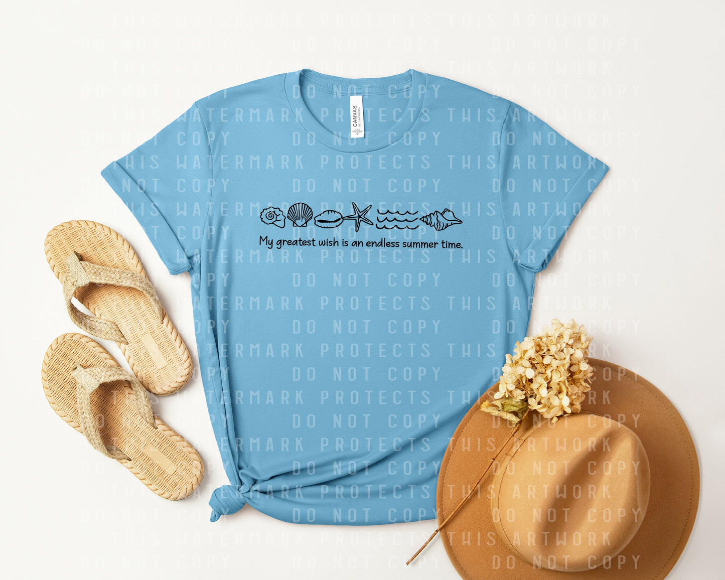 My Greatest Wish is an Endless Summer Time Graphic Tee