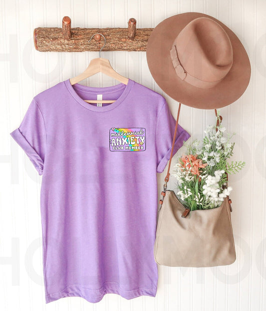 Millennial Anxiety Club Member Graphic Tee