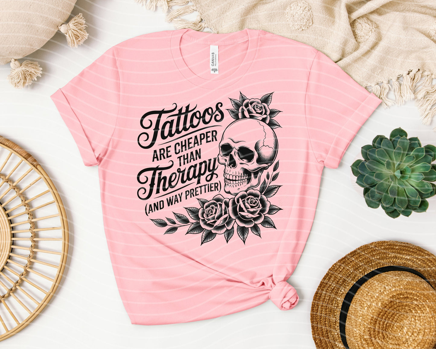 Tattoos are Cheaper Than Therapy Graphic Tee