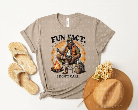 Fun Fact I Don't Care Graphic Tee