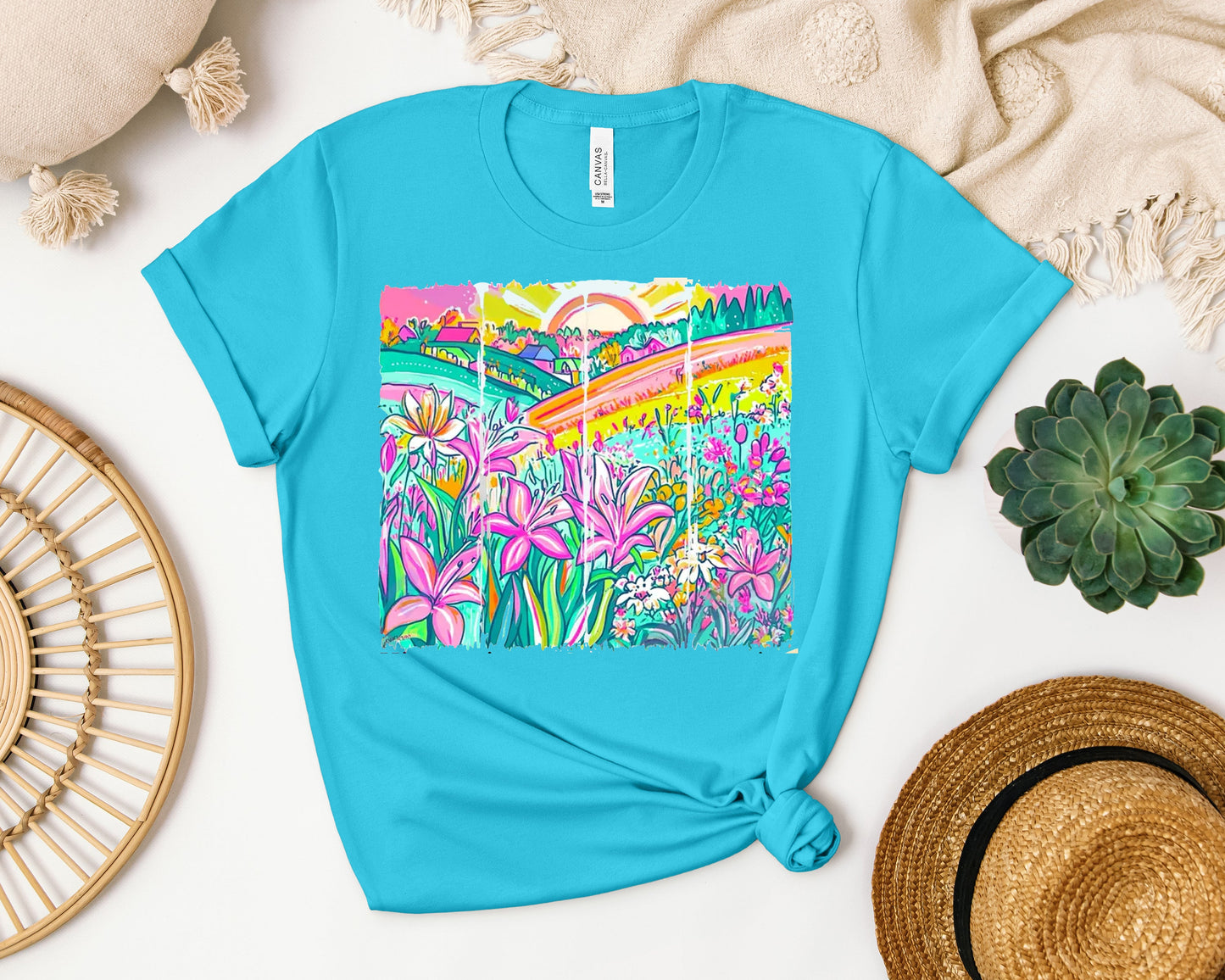 Bright Floral Graphic Tee