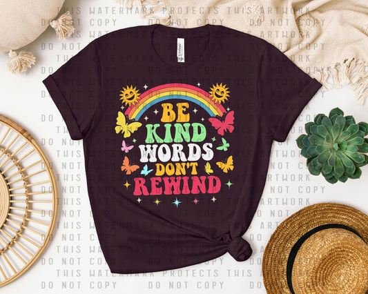 Be Kind Words Don't Rewind Graphic Tee