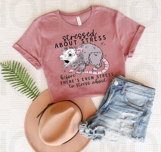 Stressed About Stress Graphic Tee