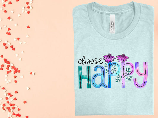 Choose Happy Graphic Tee