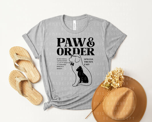 Paw & Order Graphic Tee