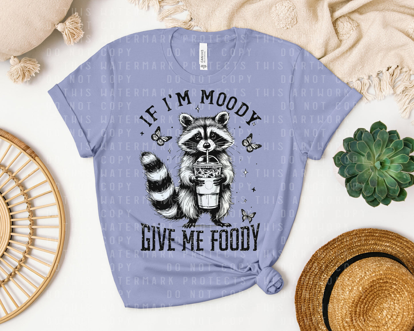 If I'm Moody Give Me Foody Graphic Tee