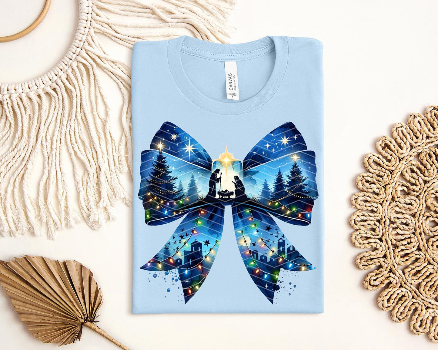 Nativity Bow Graphic Tee