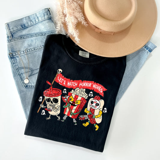 Let's Watch Horror Movies Graphic Tee