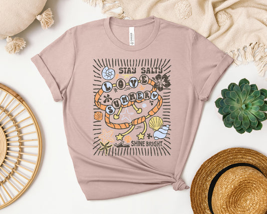 Stay Salty Love Summer Graphic Tee