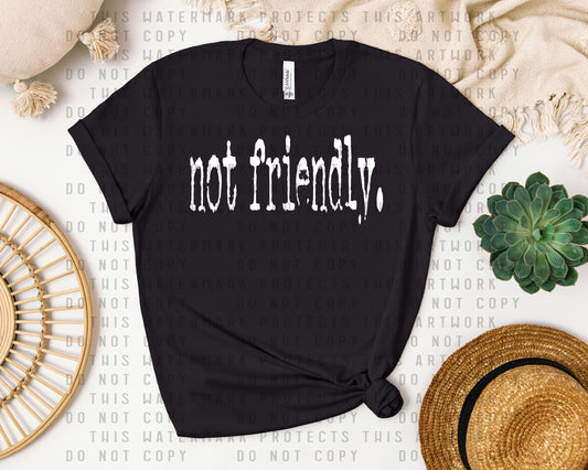Not Friendly Graphic Tee