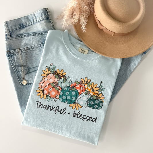 Thankful + Blessed Graphic Tee