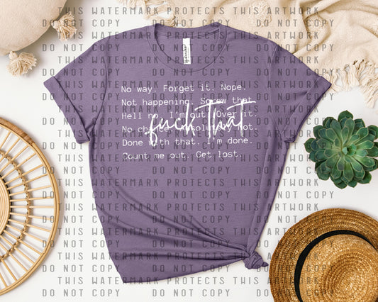 Forget It Graphic Tee