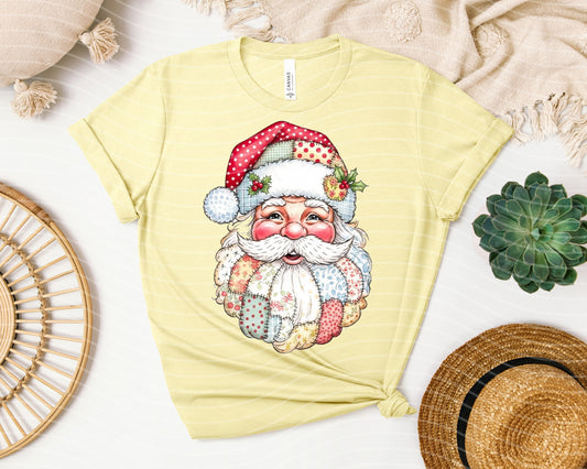 Patchwork Santa Graphic Tee
