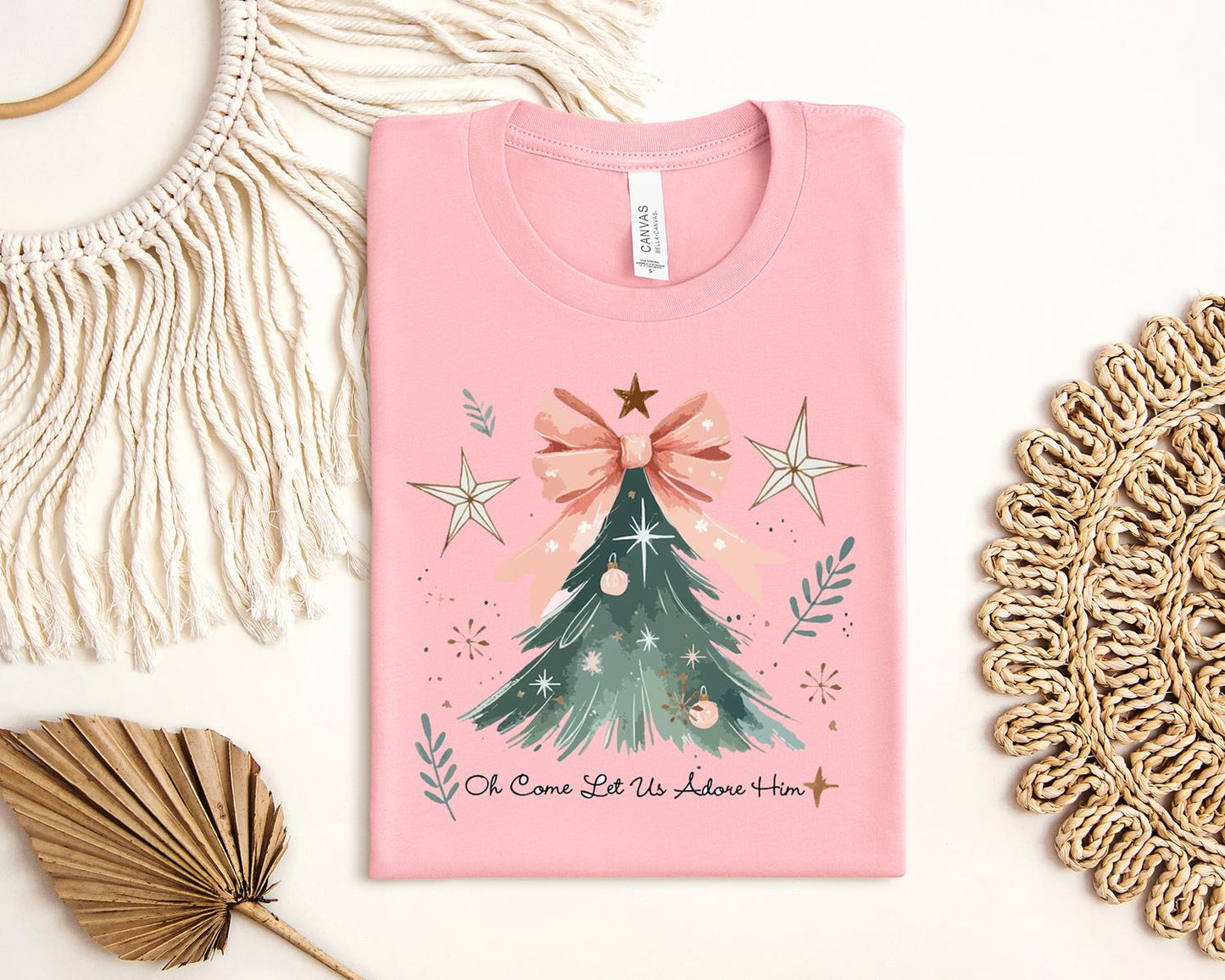 Oh Come Let Us Adore Him Graphic Tee