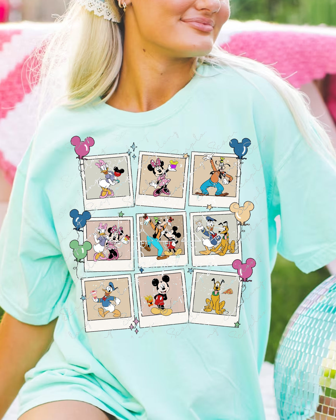 Character Polaroids Graphic Tee