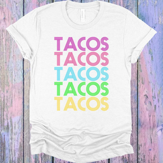 Tacos Rainbow Graphic Tee