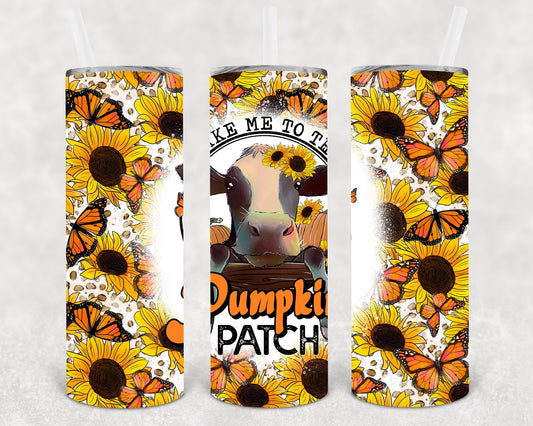 Take Me to the Pumpkin Patch 20 oz Skinny Tumbler