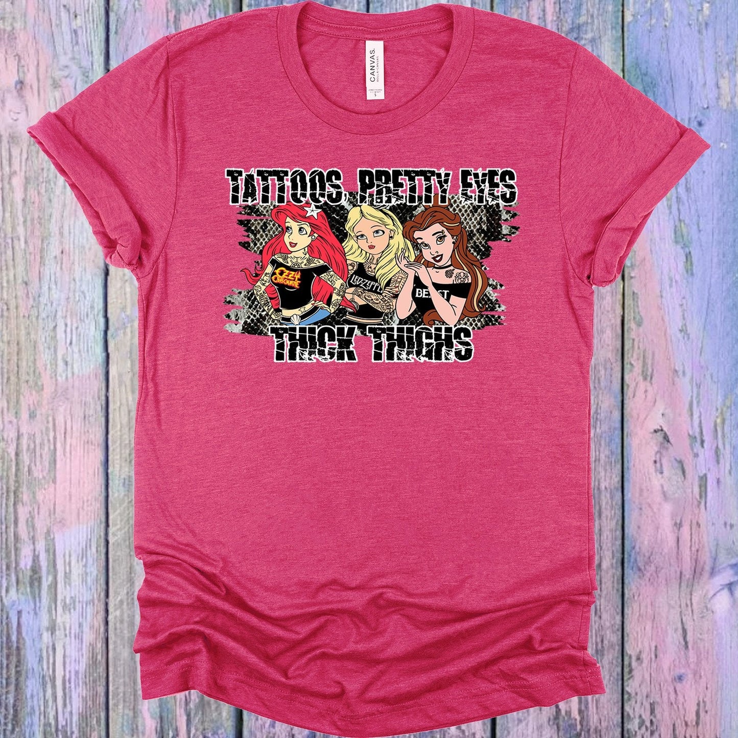 Tattoos Pretty Eyes Thick Thighs Graphic Tee