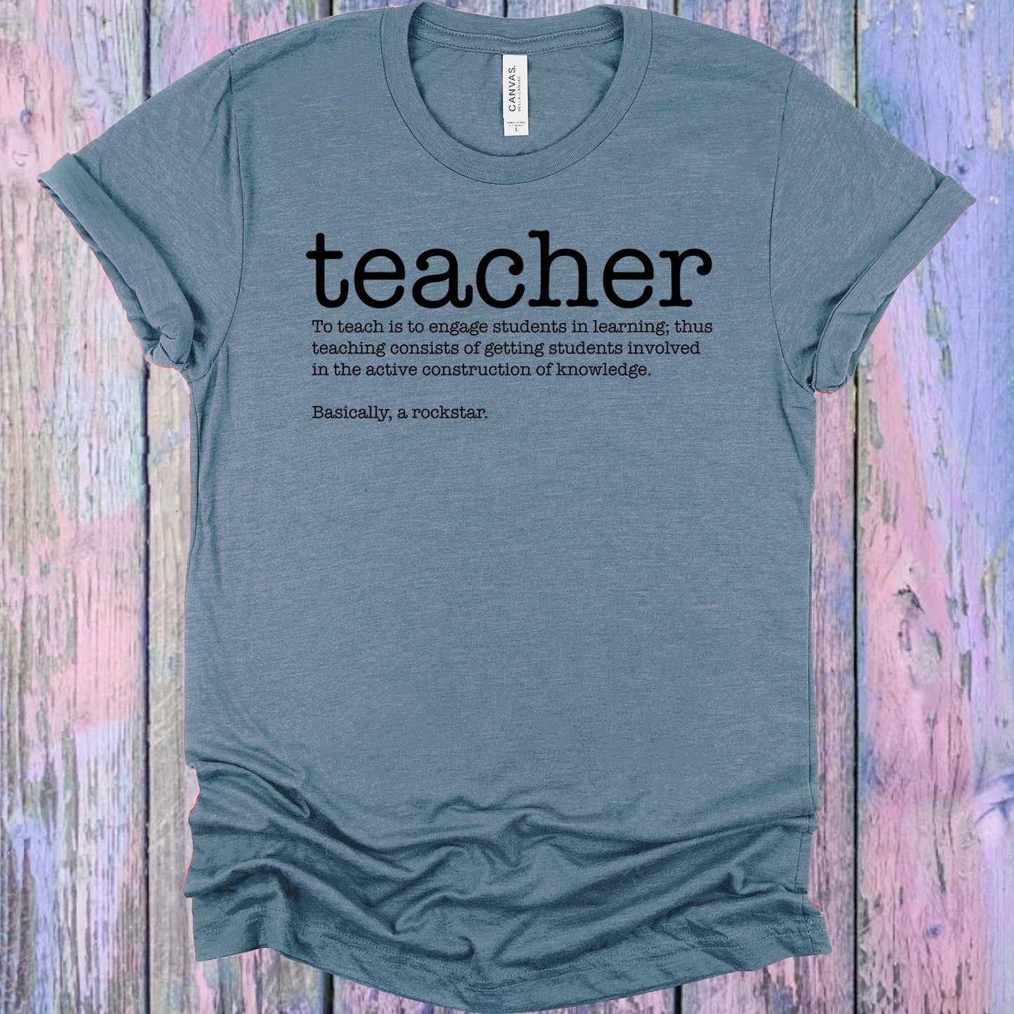 Teacher Basically a Rockstar Graphic Tee