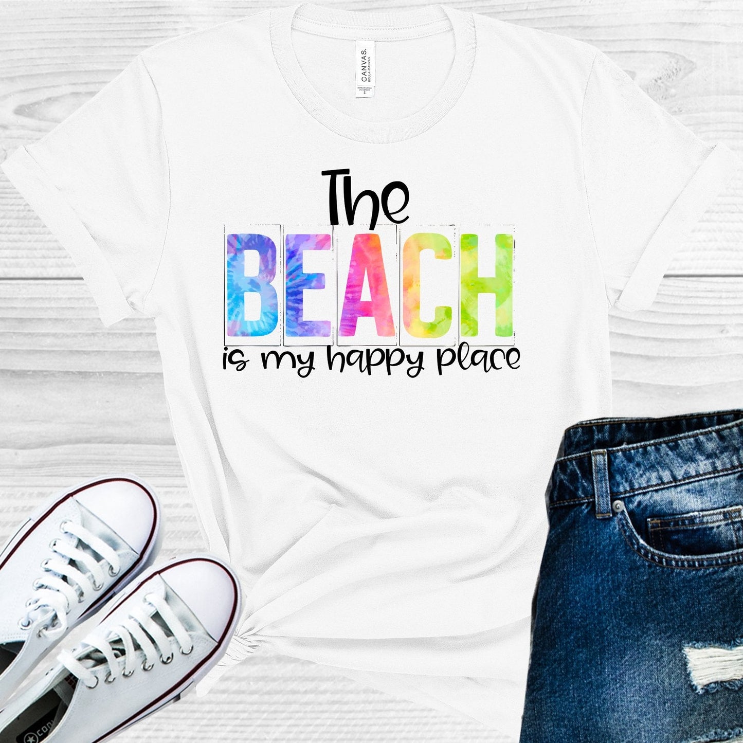 The Beach is My Happy Place Graphic Tee