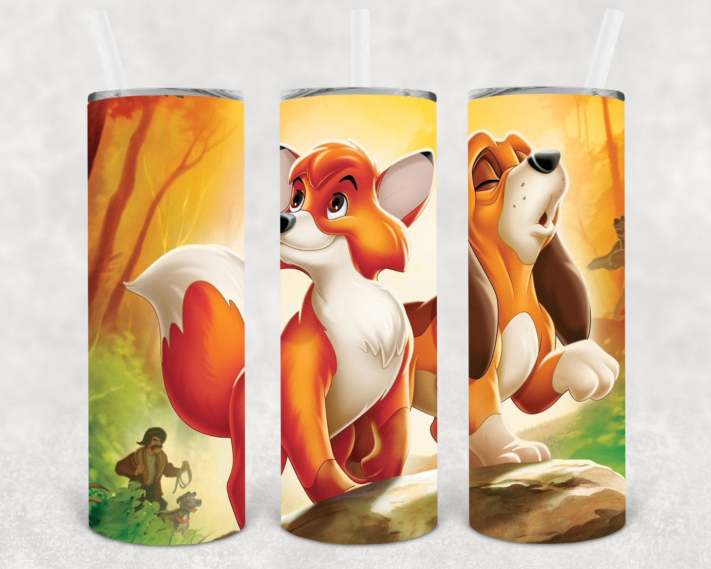 The Fox and the Hound 20 oz Skinny Tumbler