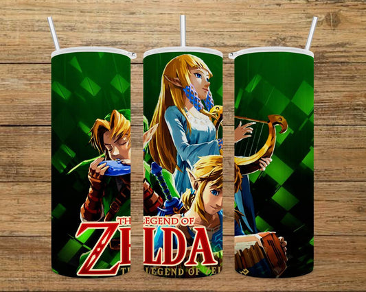 The Legend of Zelda 20 oz Skinny Tumbler